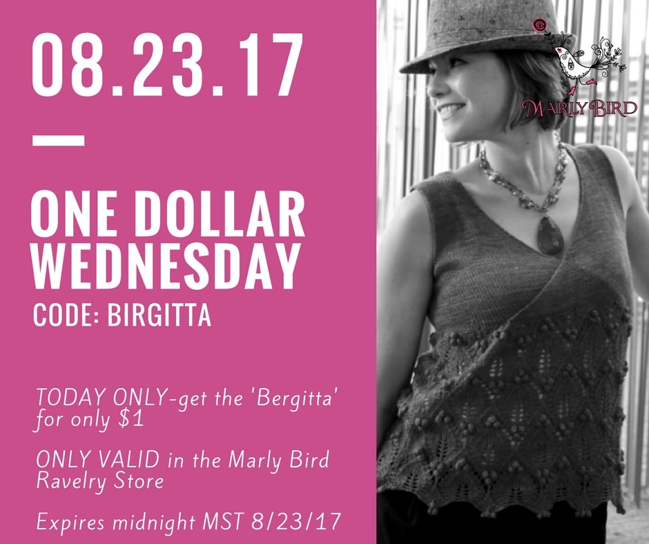 One Dollar Wednesday-Birgitta Knit Tunic by Marly Bird