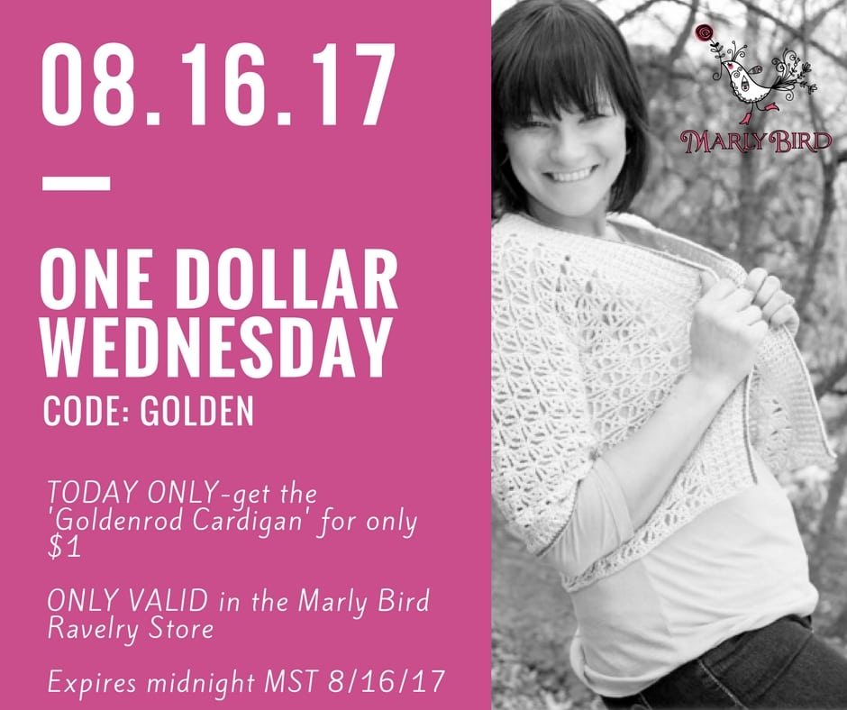$1 Wednesday with Marly Bird on the Goldenrod Crochet Pattern