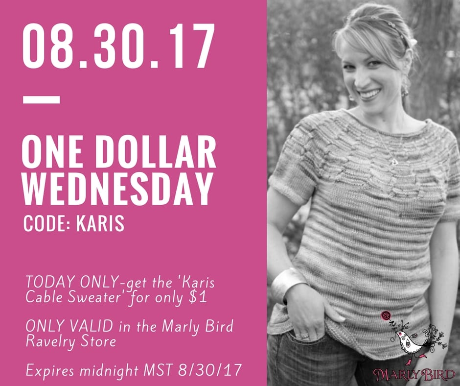 One Dollar Wednesday-Karis Cable Sweater