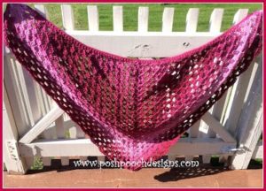 Crochet Briar Rose Shawl by Posh Pooch Designs