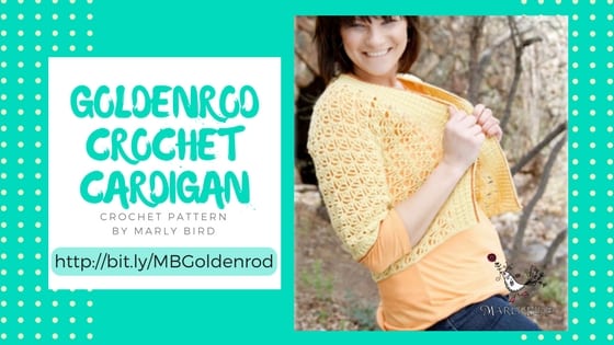 Goldenrod Crochet Cardigan Pattern by Marly Bird