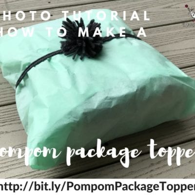 Photo Tutorial-Making A Pompom Package Topper