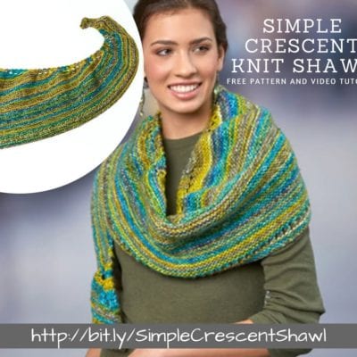 How to make the Simple Crescent Knit Shawl