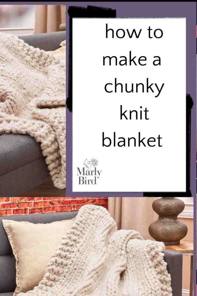how to make a chunky knit blanket