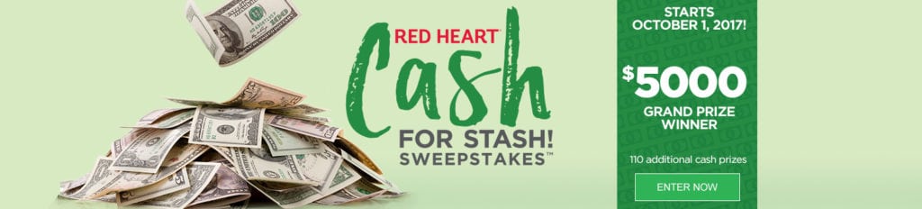 Red Heart Cash for Stash Sweepstakes