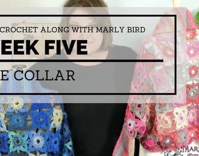 Marly Bird Granny Square Motif Cardigan Section 5 Collar