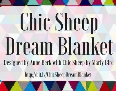 Chic Sheep Dream Intarsia Knit Blanket || Free Intarsia Afghan Pattern by Anne Berk