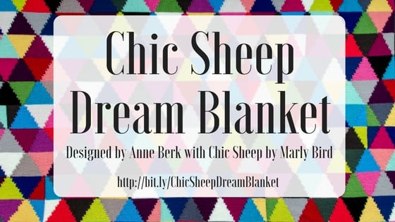 Chic Sheep Dream Blanket using Chic Sheep by Marly Bird