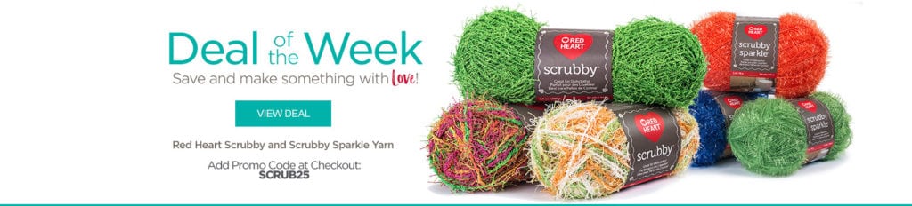 Red Heart Deal of the Week-Scrubby and Scrubby Sparkle