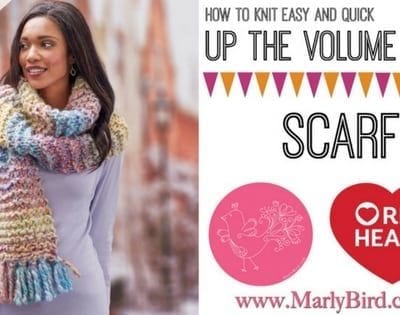 Knit Video Tutorial-Up the Volume Scarf with Collage Yarn