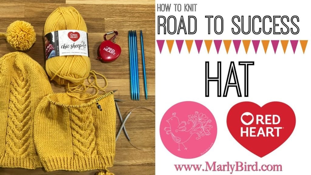 Knitting Video Tutorial-Knitting the Road to Success Chic Hat
