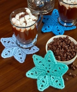Crochet Star Coasters FREE Pattern