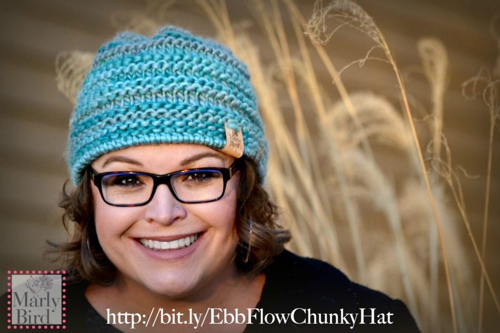 Ebb and Flow Chunky Knit Hat Pattern and Video Tutorial by Marly Bird