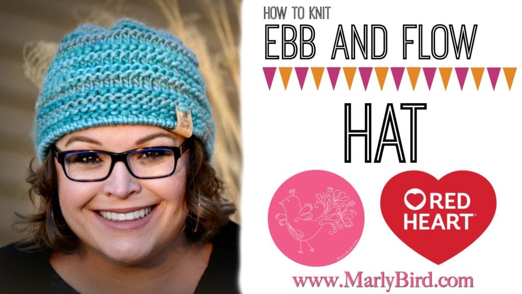FREE Knit Pattern and Video Tutorial with Marly Bird-Ebb and Flow Knit Hat