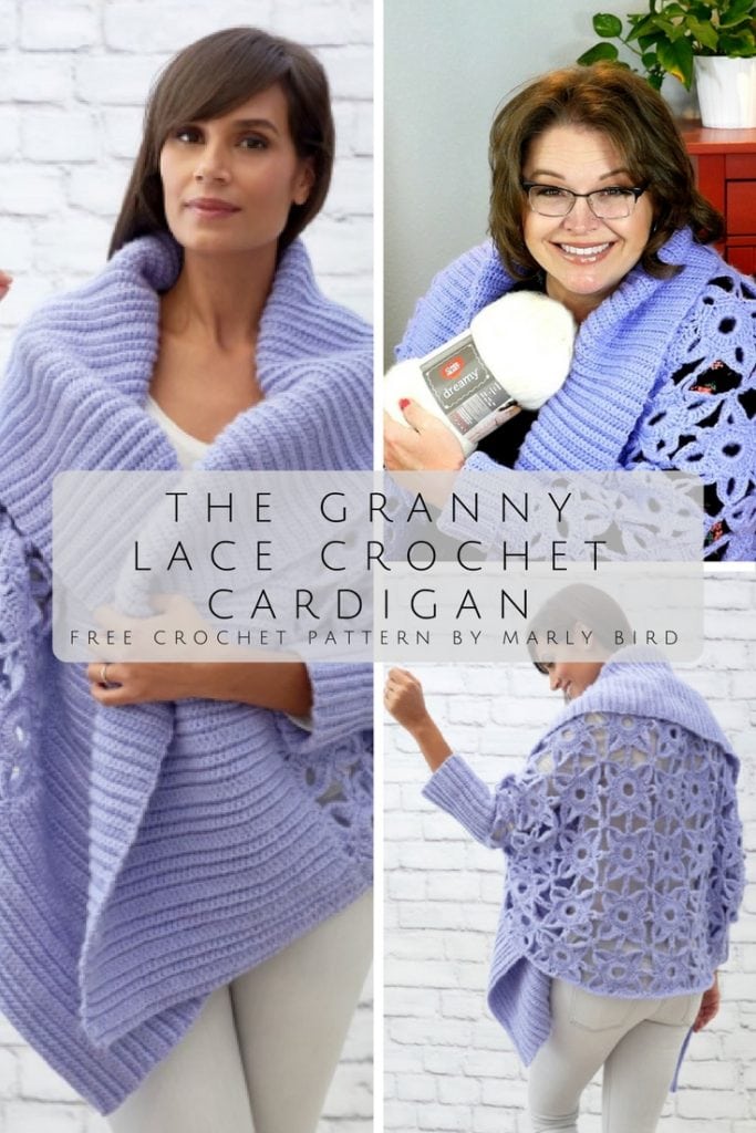 Free Pattern by Marly Bird the Granny Lace Crochet Cardigan
