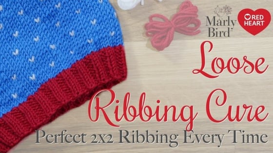 Avoid loose ribbing stitches in your knit hat-Video Tip Tutorial