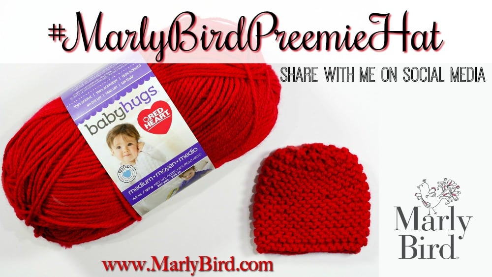 Knit Preemie hats video tutorial and FREE pattern