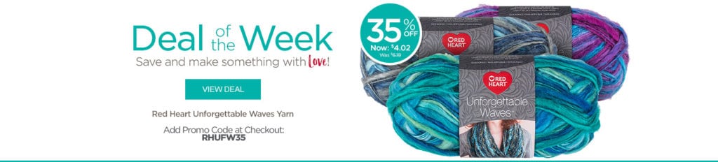 Red Heart Deal of the Week-Unforgettable Waves