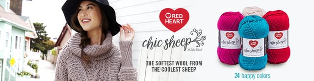 Red Heart Chic Sheep by Marly Bird