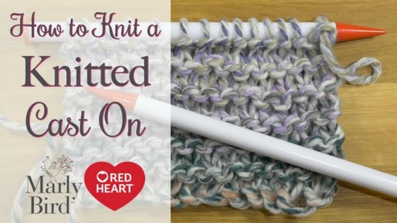 Video Tutorial how to knit a knitted cast on with Marly Bird