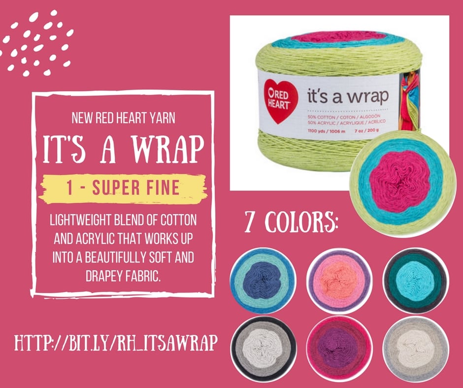 It's A Wrap super fine cotton and acrylic yarn from Red Heart