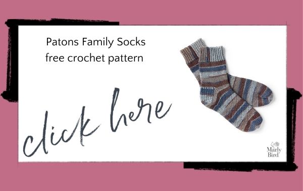 Patons Family Socks free crochet pattern