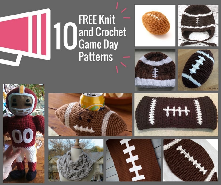 FREE Knit and Crochet Game Day Patterns Marly Bird