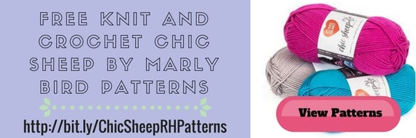 FREE Knit and Crochet patterns using Chic Sheep by Marly Bird™