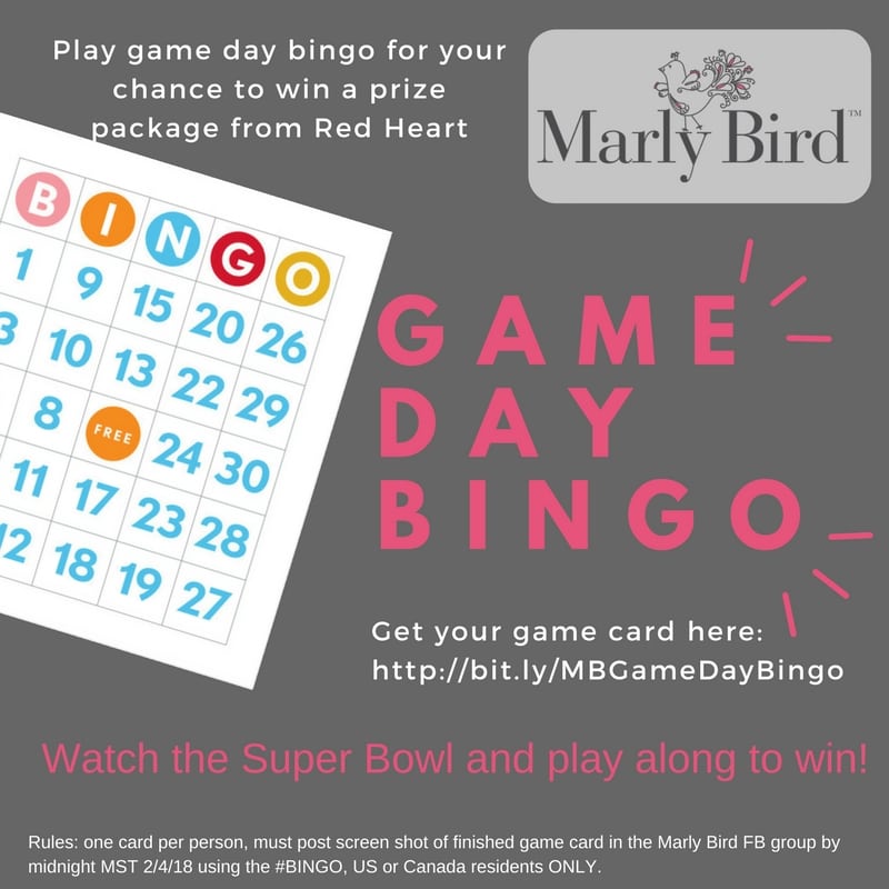 Marly Bird Game Day Bingo