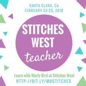 Marly Bird is a Stitches West 2018 Teacher