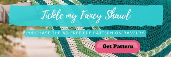 Tickle my Fancy Shawl-Crochet Shawl pattern by Marly Bird