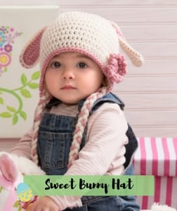 Sweet Bunny Hat Crochet Easter Pattern