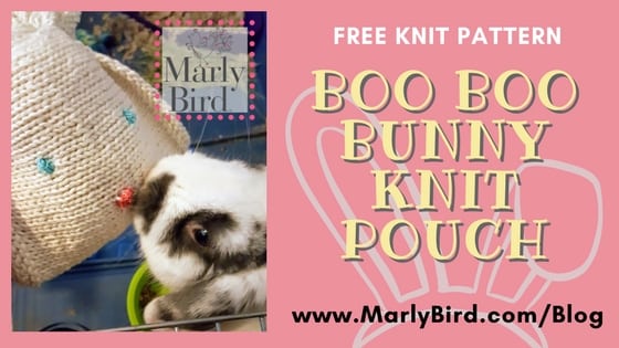 FREE Knit Pattern Boo Boo Bunny Pouch