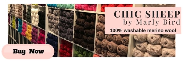 Chic Sheep by Marly Bird™ 100% washable merino wool yarn