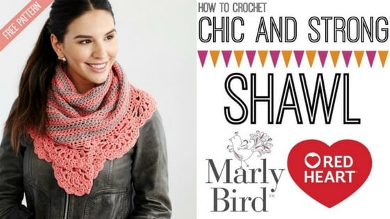 Crochet Video Tutorial with Marly Bird-The Chic and Strong Shawl with Chic Sheep by Marly Bird