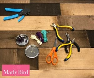 DIY Scrap Yarn Bracelet Photo Tutorial-Materials