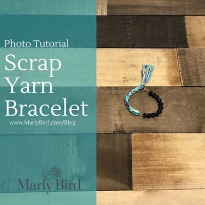 DIY Scrap Yarn Bracelet