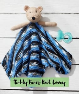 Teddy Bear Knit Lovey