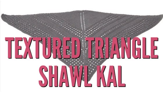 triangle shawl spring kal