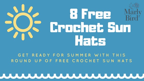 8 FREE Crochet Sun Hats