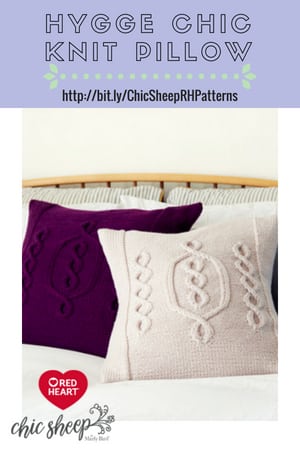Chic Sheep by Marly Bird™ FREE Knit Pattern-Hygge Chic Knit Pillow