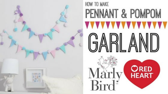 Video Tutorial with Marly Bird-How to make the Pennant & Pompom Garland