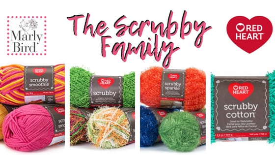 Review of the Red Heart Scrubby Family of Yarns