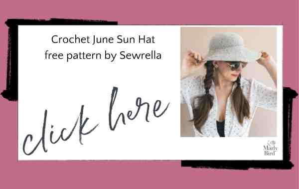 Crochet June Sun Hat - Free Crochet Digital Pattern - Marly Bird