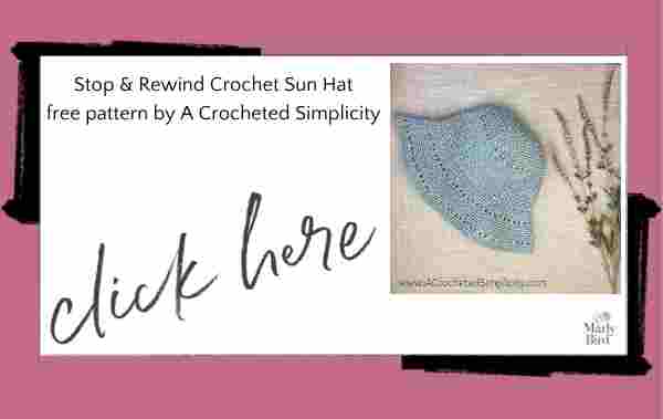 crochet sun hat pattern by A Crocheted Simplicity