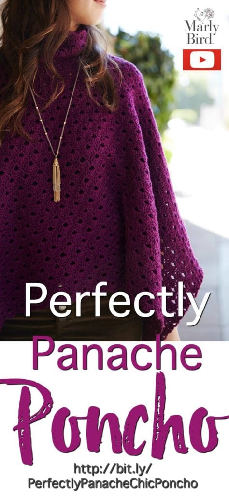 Crochet Video Tutorial with Marly Bird-Learn how to crochet the Perfectly Panache Poncho using Chic Sheep by Marly Bird™