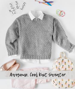 Awesome, Cool Knit Sweater-FREE pattern from Red Heart