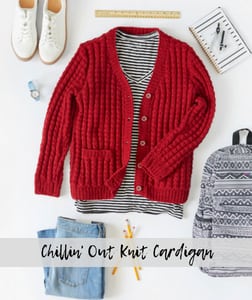 Chillin' Out Knit Cardigan-FREE Red Heart Pattern