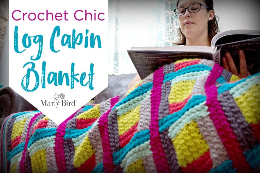 Crochet Log Cabin Style Throw