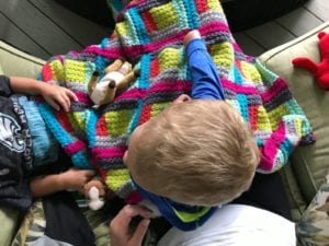 Chic Sheep Crochet Log Cabin Blanket